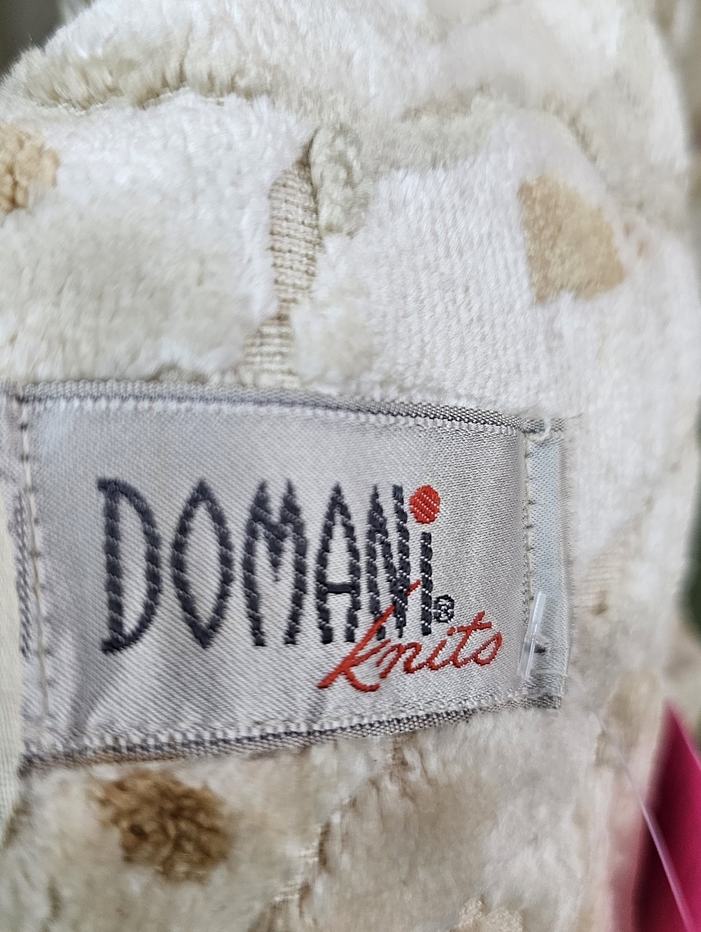VINTAGE Domani Ivory & Camel Textured Open Front Women's Jacket - Picture 3 of 3